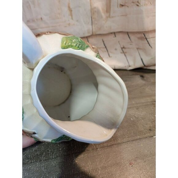 Omnibus‎ japan pitcher red apple ceramic leaf - Picture 7 of 7